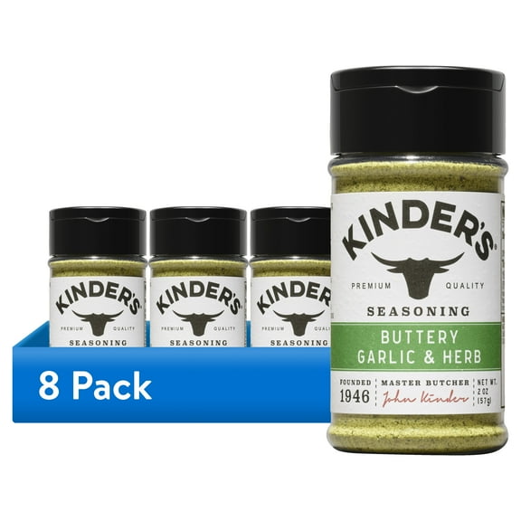 (8 pack) Kinder's Buttery Garlic & Herb Seasoning, 2 oz