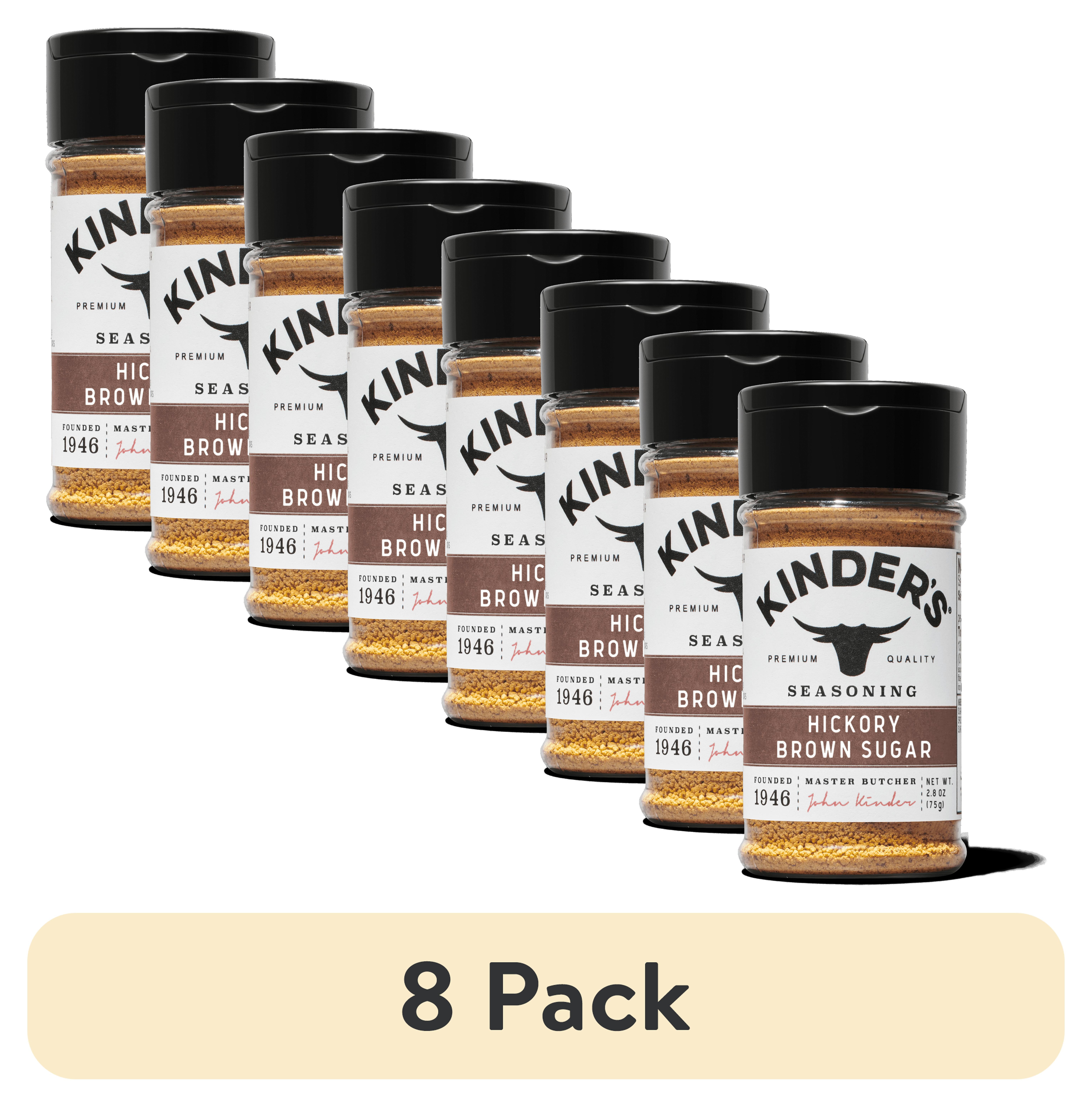 (8 pack) Kinder's Hickory Brown Sugar Seasoning, 2.8 oz