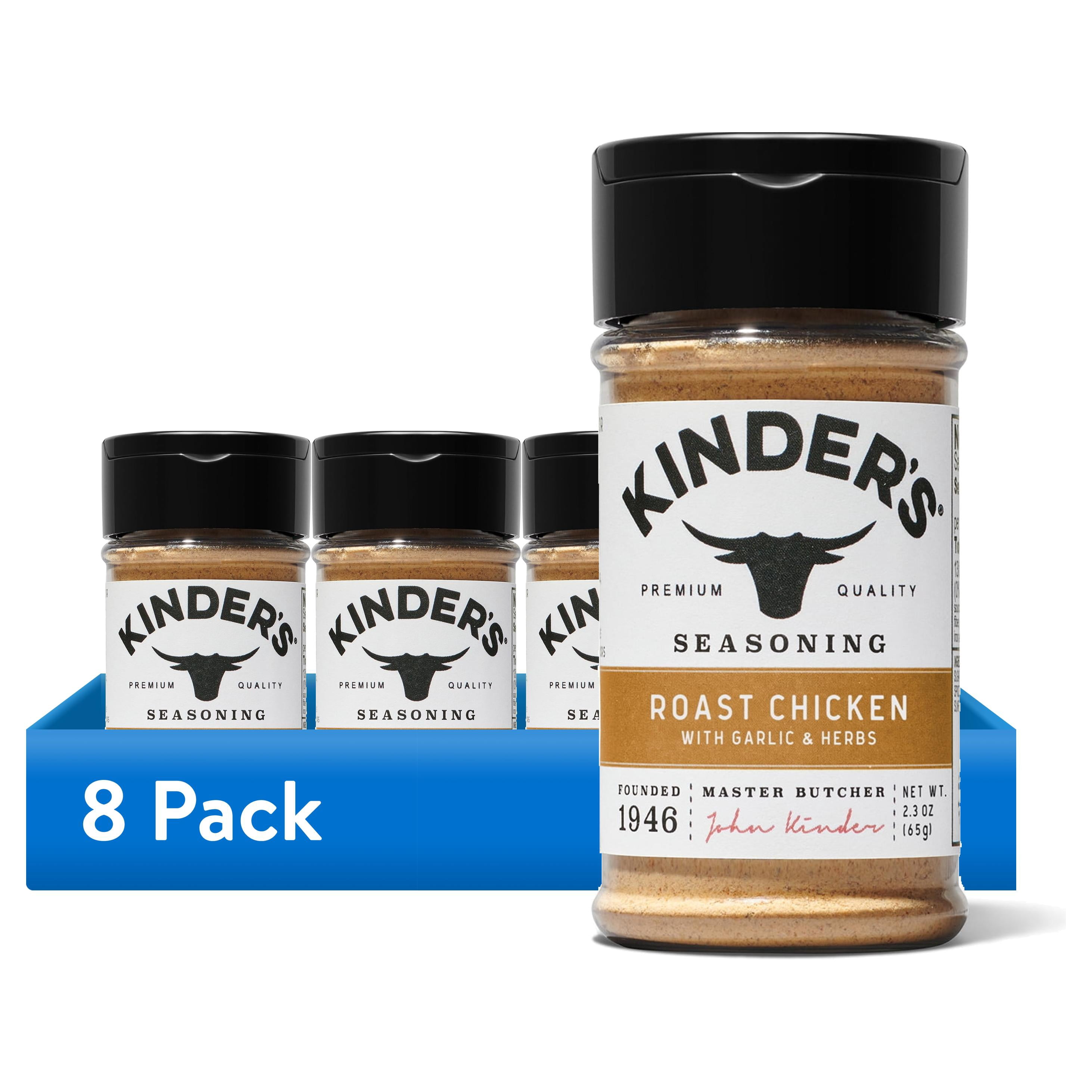 (8 pack) Kinder's Roast Chicken with Garlic and Herbs Seasoning, 2.3 oz