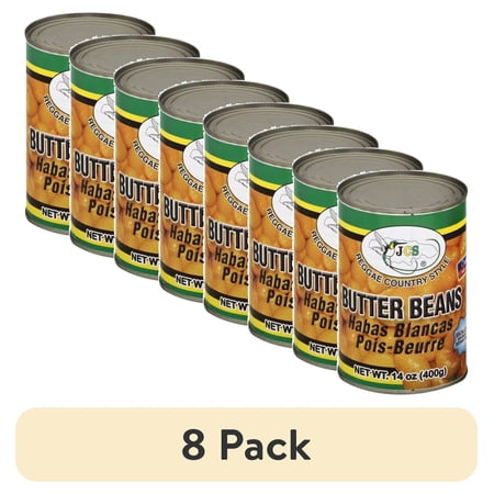 (8 pack) Kingston Miami Trading JCS Butter Beans, 14 oz