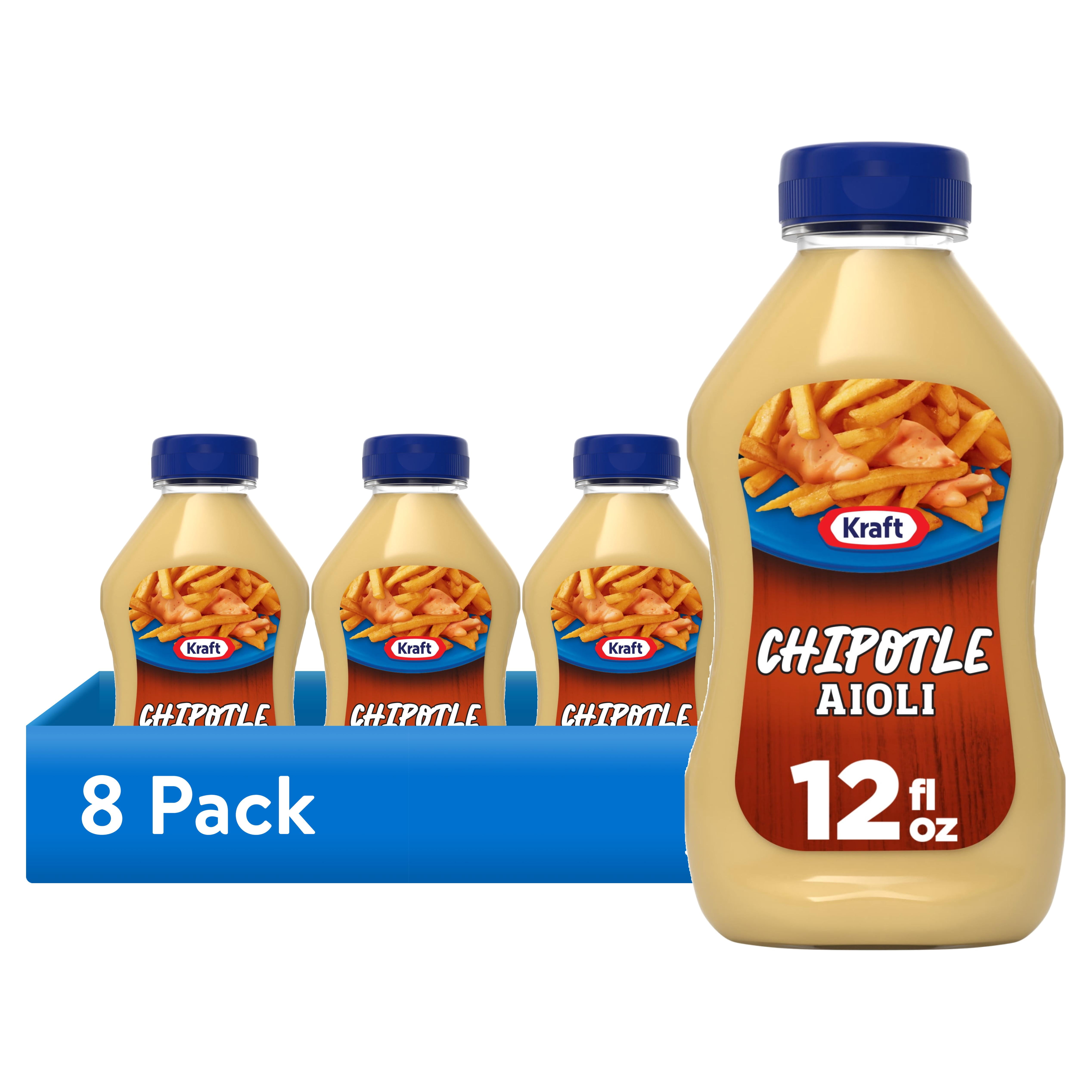 (8 pack) Kraft Chipotle Aioli, 12 fl oz Bottle