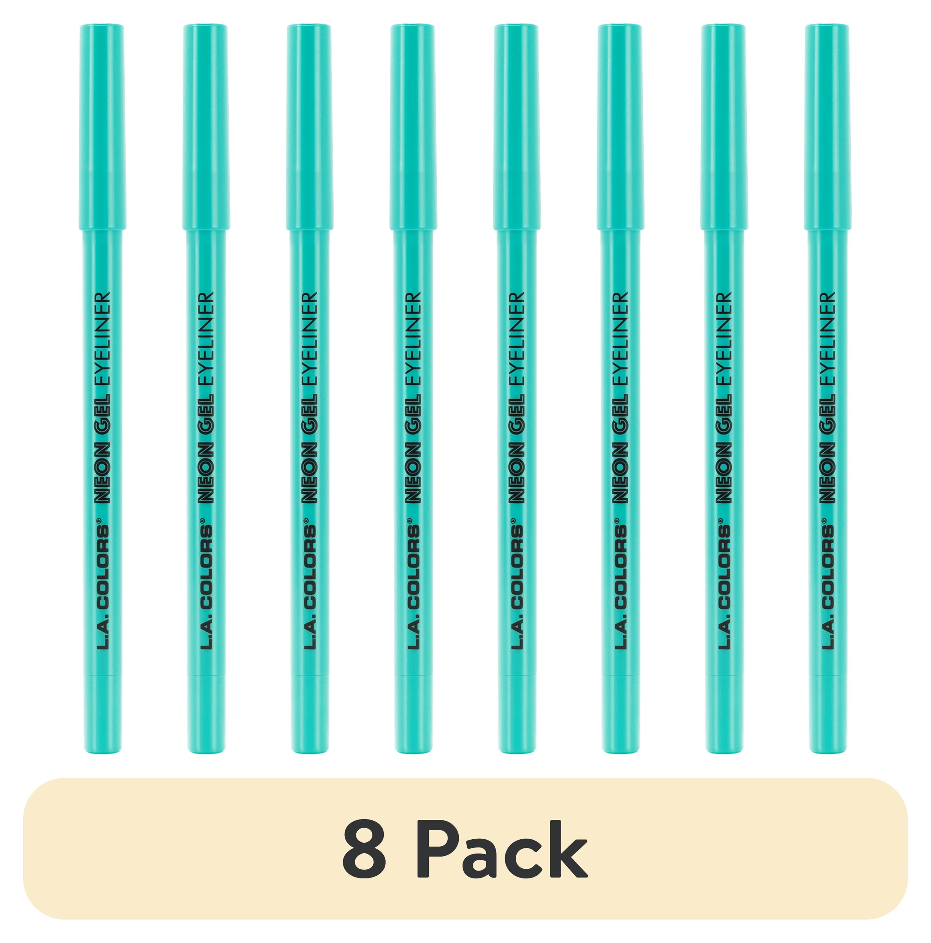 (8 pack) L.A. COLORS Smudge & Transfer proof Smooth Glide-on Gel Eyeliner Wonder, Aqua