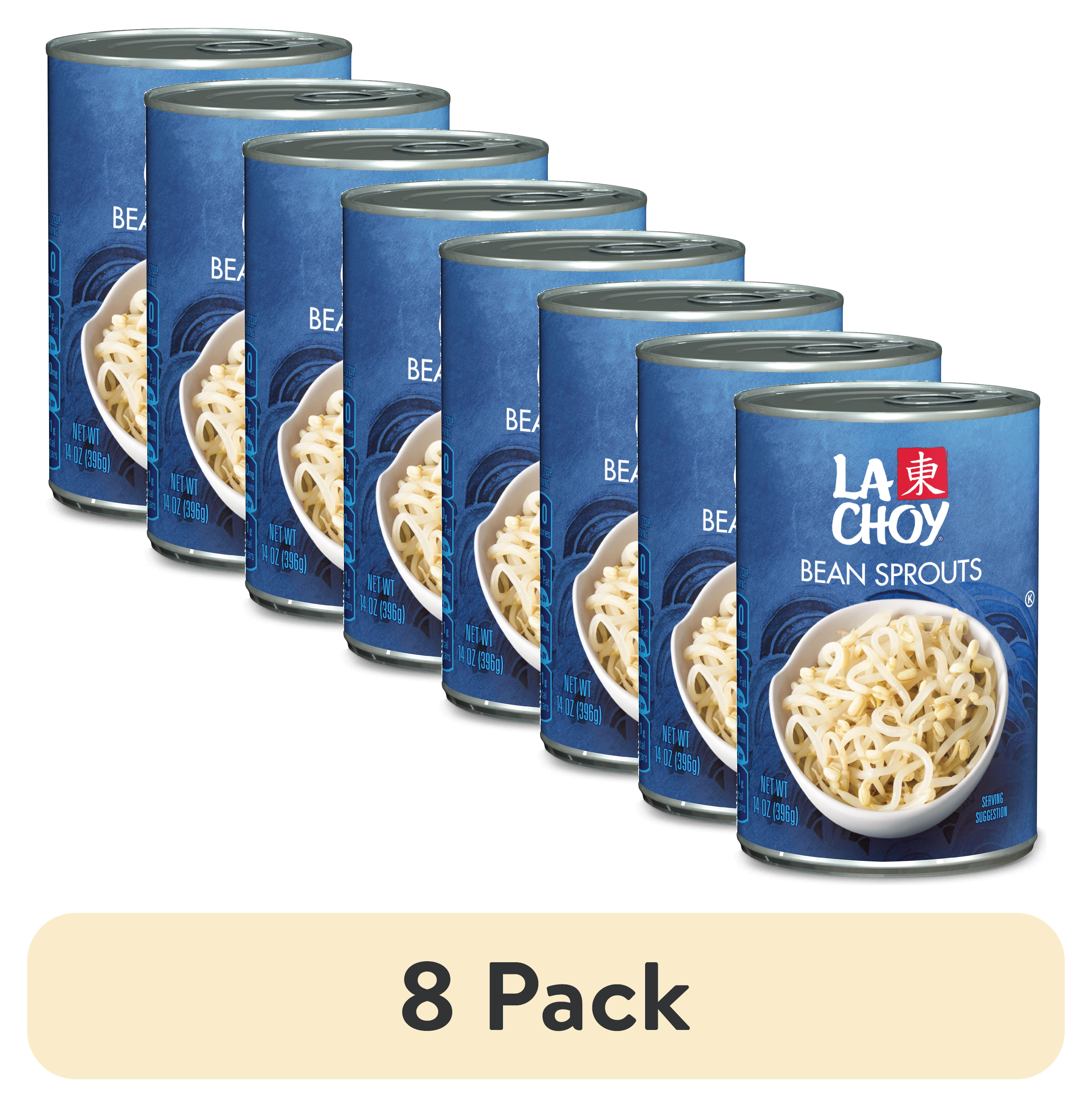 (8 pack) La Choy Bean Sprouts, Canned Vegetables, 14 oz Can