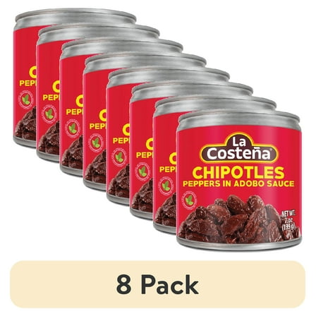 (8 pack) La Costeña Chipotle Peppers in Adobo Sauce, 7 oz