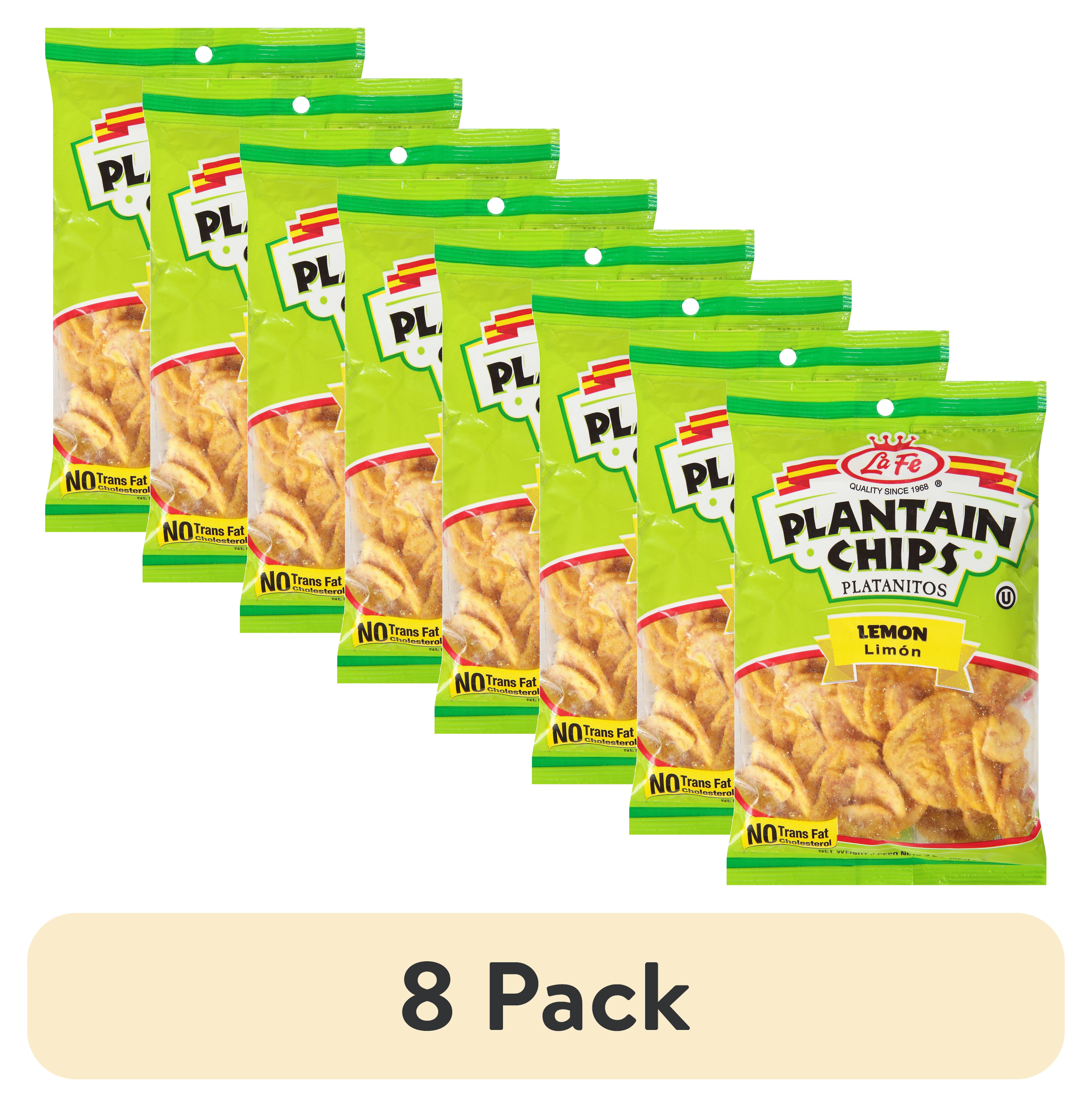 (8 pack) LaFe Lemon Plantain Chips, 2.5 oz