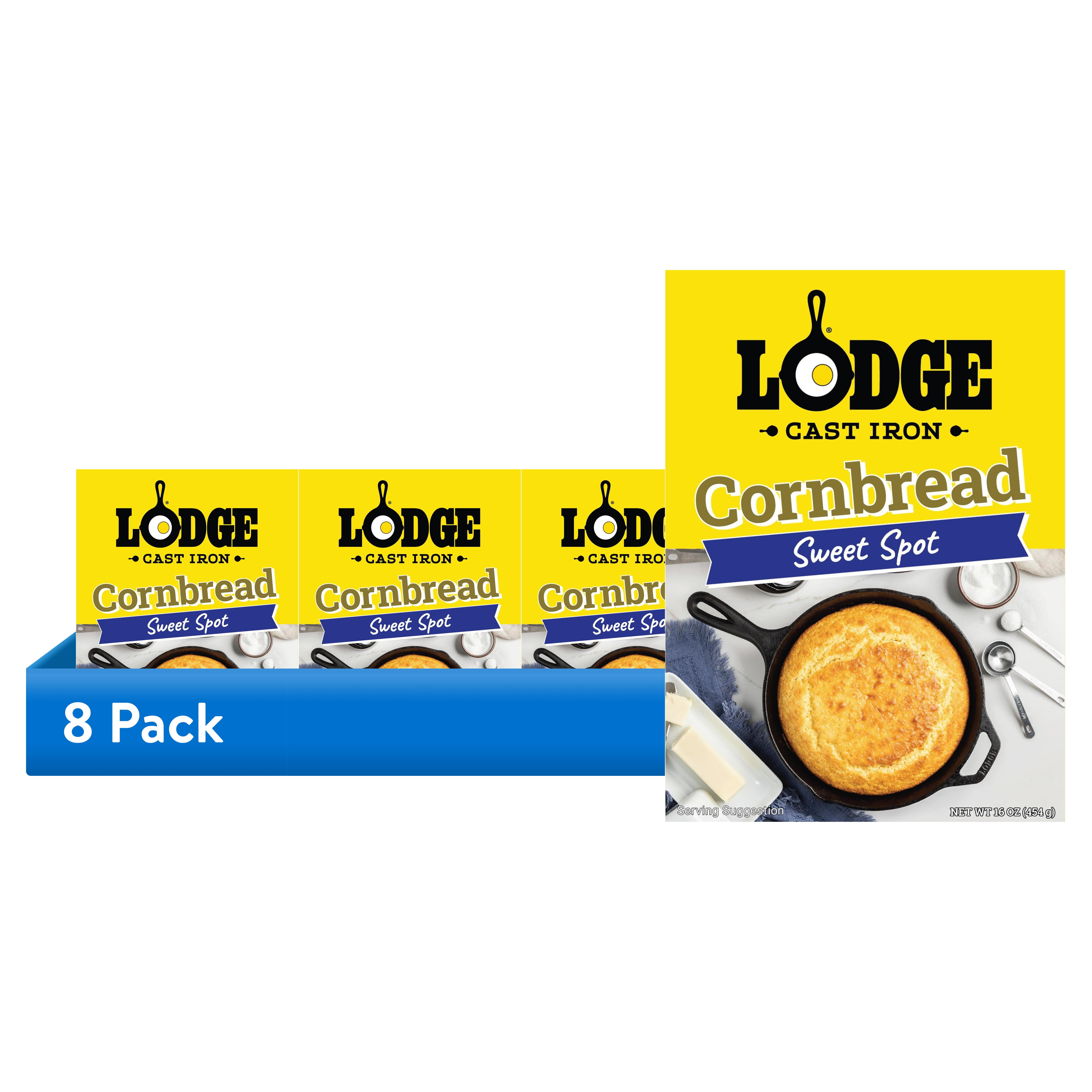 (8 pack) Lodge Sweet Spot Cornbread Mix, 16 oz Box – Sweet Southern Cornbread
