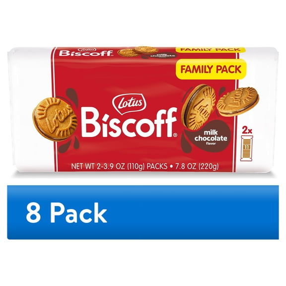 (8 pack) Lotus Biscoff Sandwich Chocolate Flavor Cookie 11p x 2