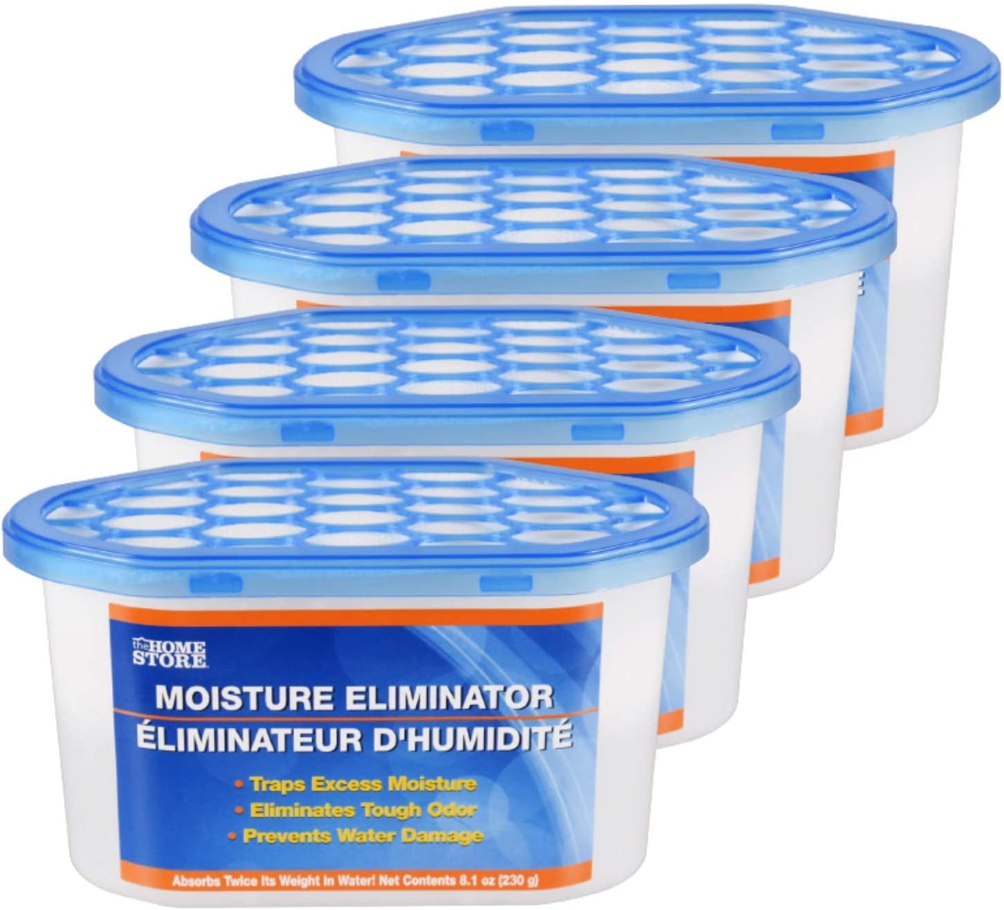 8 pack MOISTURE ELIMINATOR, 9.8 oz tubs Moisture Absorbers