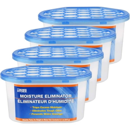 8 pack MOISTURE ELIMINATOR, 9.8 oz tubs Moisture Absorbers