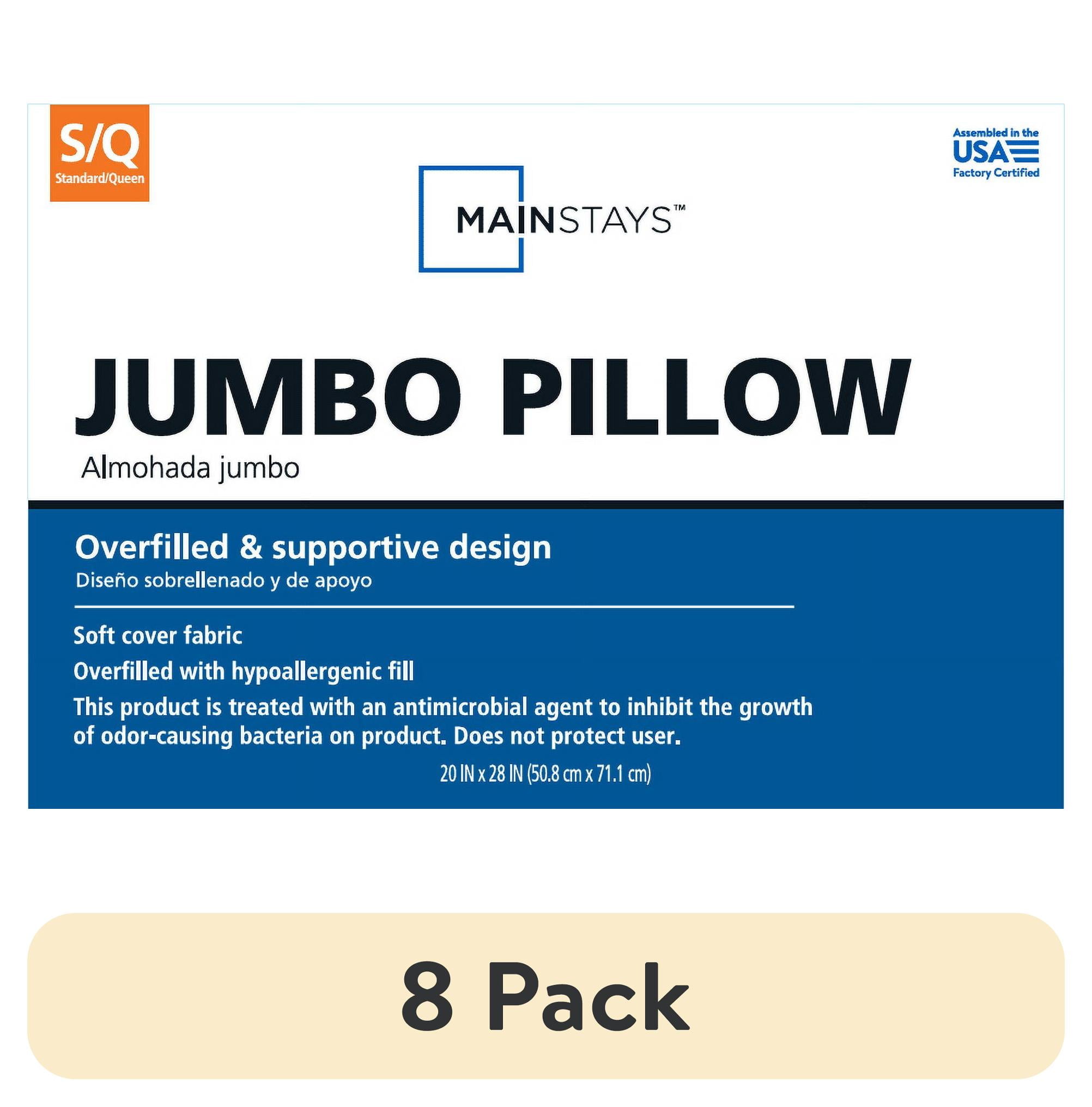 (8 pack) Mainstays Firm Standard/Queen Bed Pillows-Hypoallergenic (1 Count)