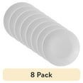 thumbnail image 1 of (8 pack) Mainstays Glazed White Round Stoneware Salad Plate, 7.5”, 1 of 6