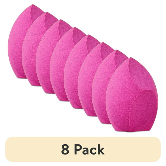 (8 pack) Walmart Makeup Sponge for Wet or Dry Cosmetics, Latex-Free, Purple, 1 Count