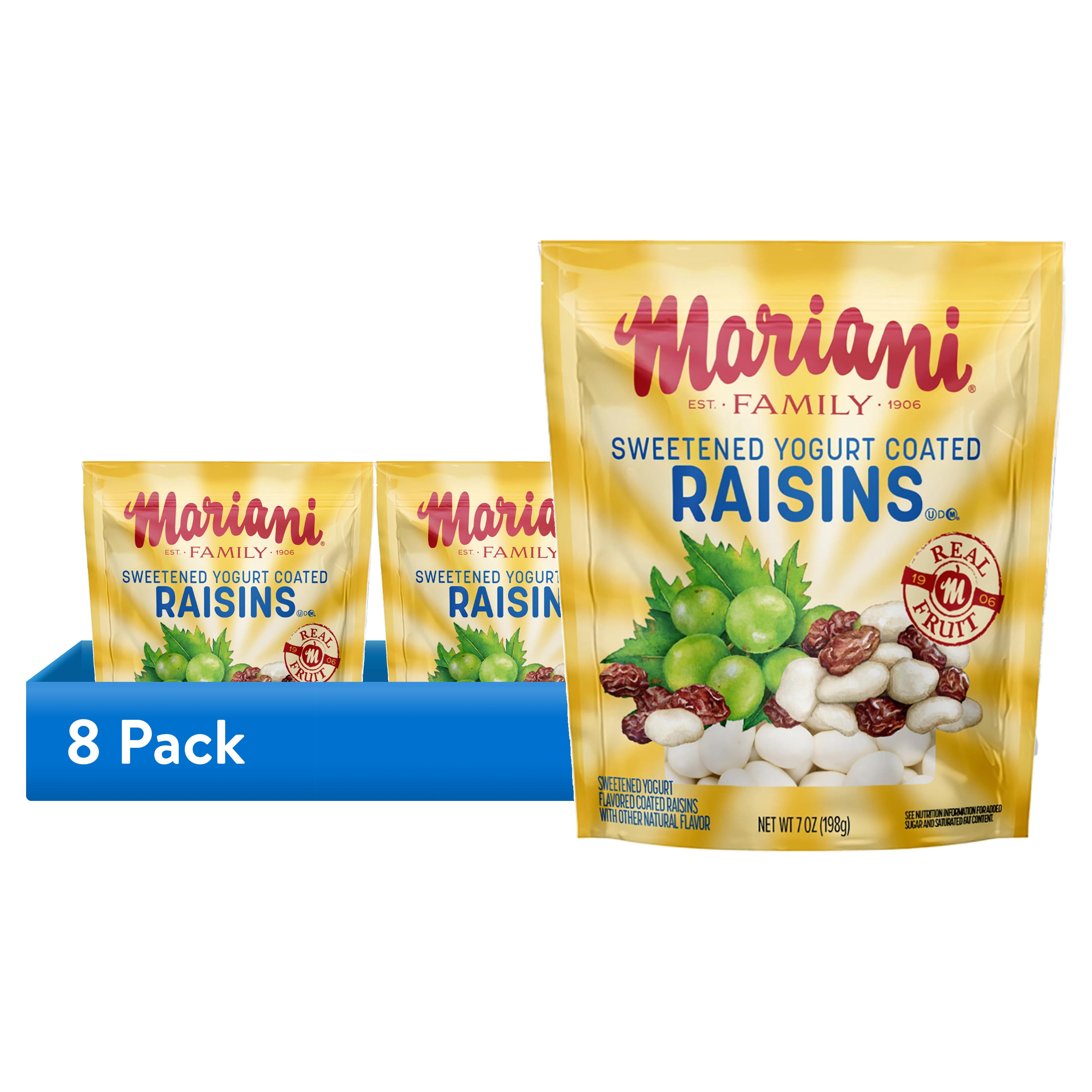 2 pack) Mariani Dried Fruit, Vanilla Yogurt Covered Raisins, 7 oz