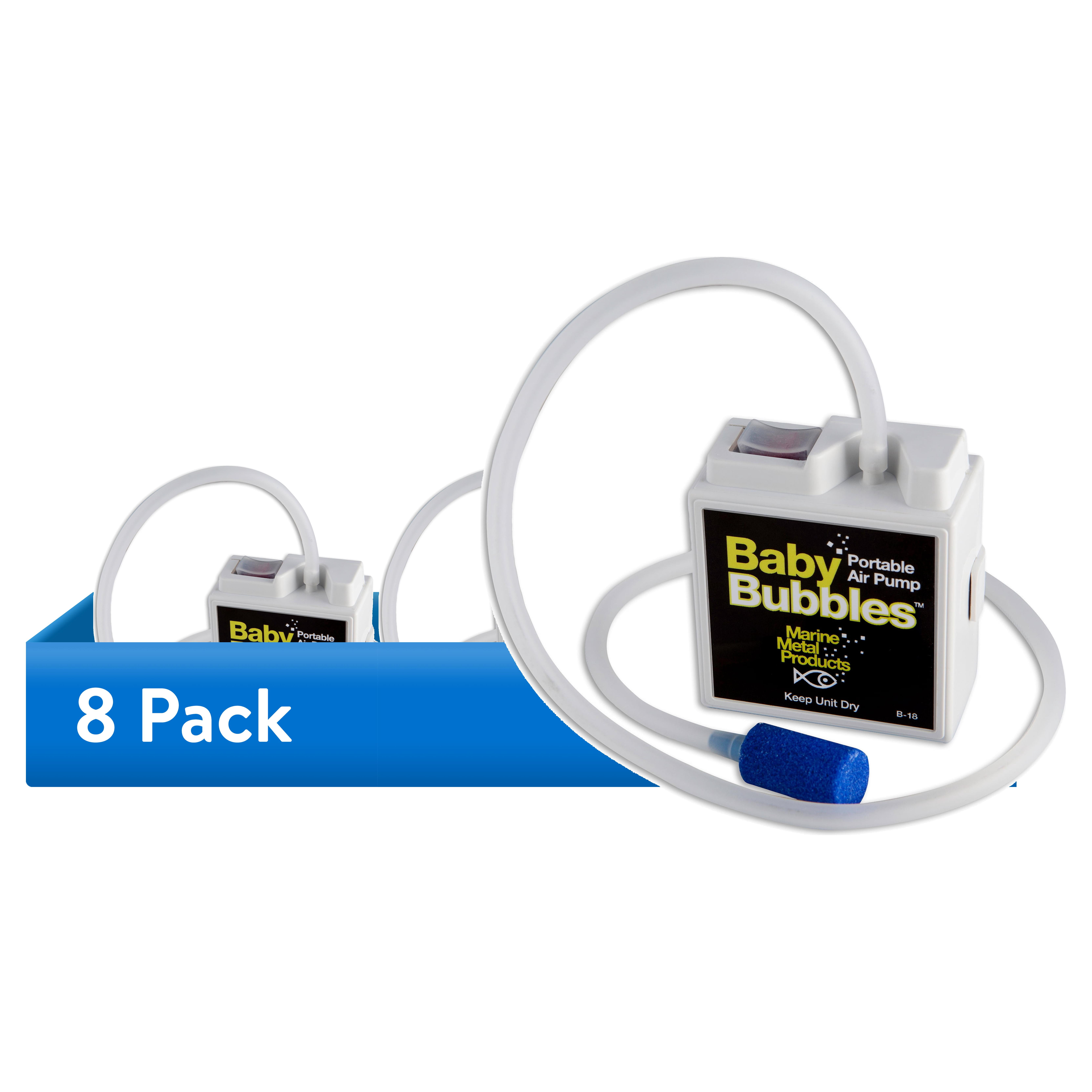 (8 pack) Marine Metal Products Baby Bubbles Portable Air Pump