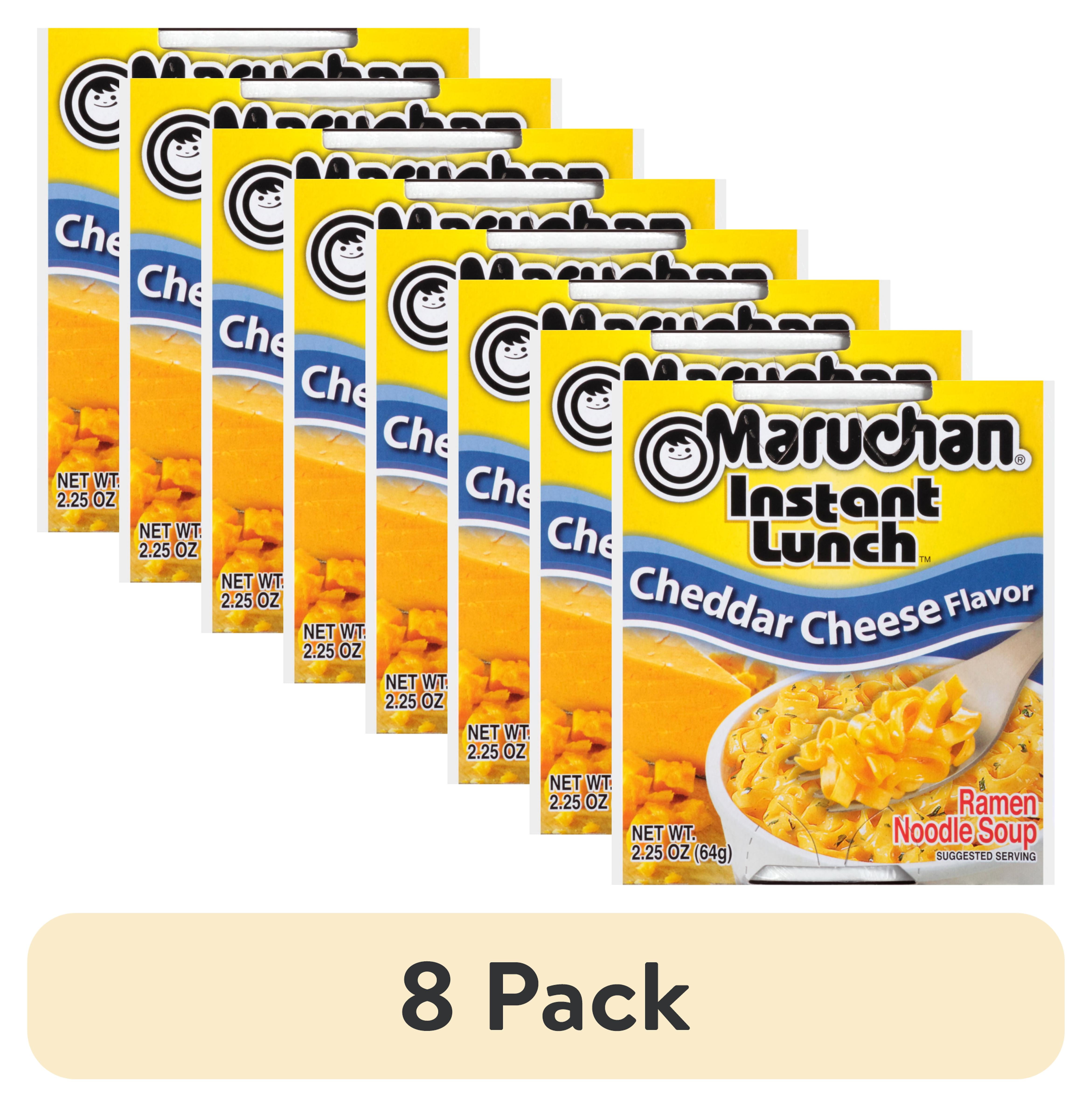 8 pack) Maruchan Instant Lunch Ramen Noodles, Cheddar Cheese