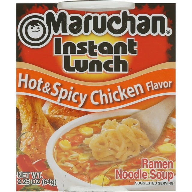 8 pack) Maruchan Instant Lunch Ramen Noodles, Hot & Spicy Chicken
