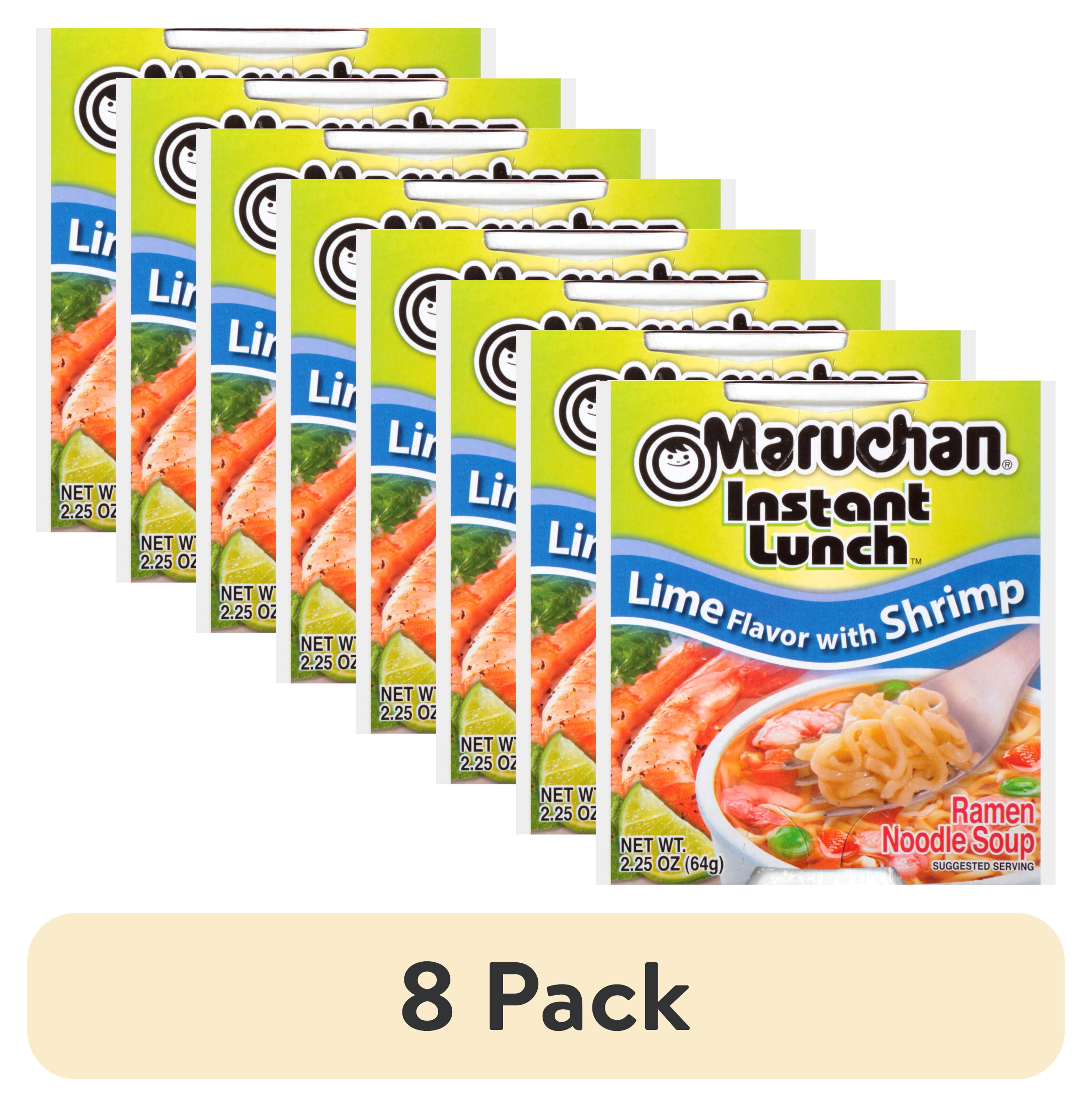 8 pack) Maruchan Instant Lunch Ramen Noodles Lime Flavor with