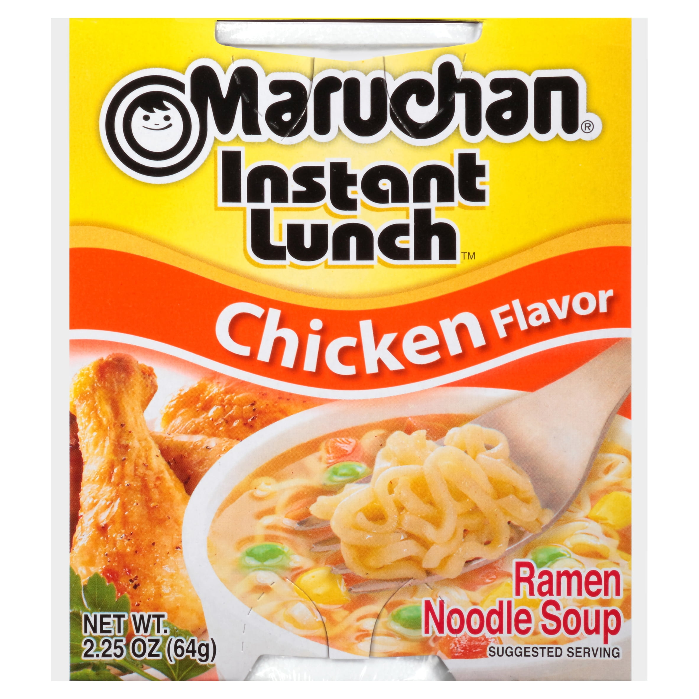 (8 pack) Maruchan Instant Lunch Ramen Noodles, Chicken Flavor, 2.25 oz Cup