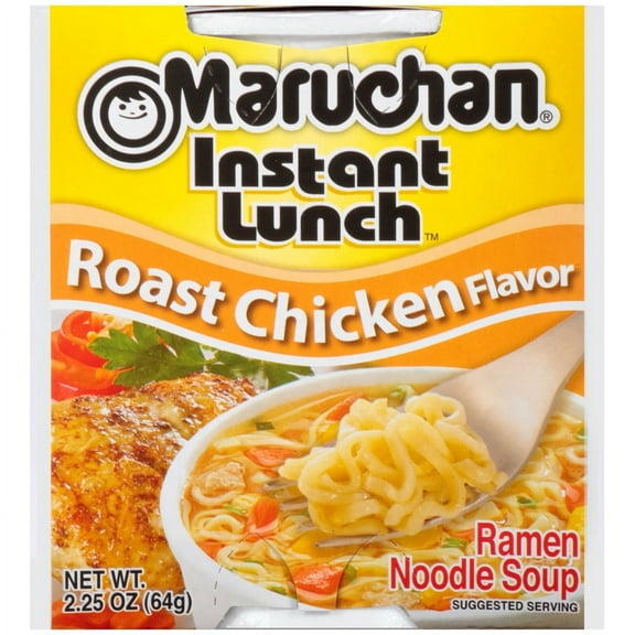 (8 pack) Maruchan Instant Lunch Ramen Noodles, Roast Chicken Flavor, 2.25 oz Cup