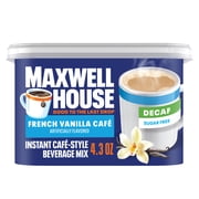 (8 pack) Maxwell House International French Vanilla Sugar Free Decaf Instant Coffee, Decaffeinated, 4 oz. Canister