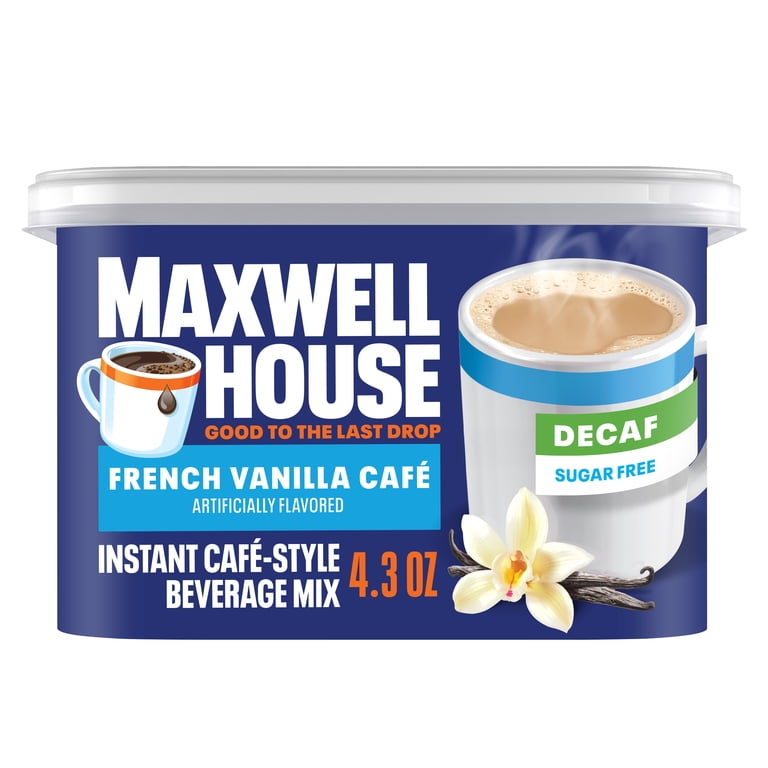 8 pack) Maxwell House International French Vanilla Sugar Free