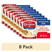 (8 pack) Nestle Carnation Vitamin D Added Evaporated Milk for Easter Baking, 12 fl. oz. Can