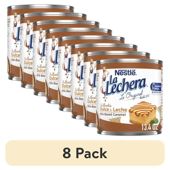 (8 pack) Nestle La Lechera Dulce de Leche Milk-Based Liquid Caramel, 13.4 oz Can