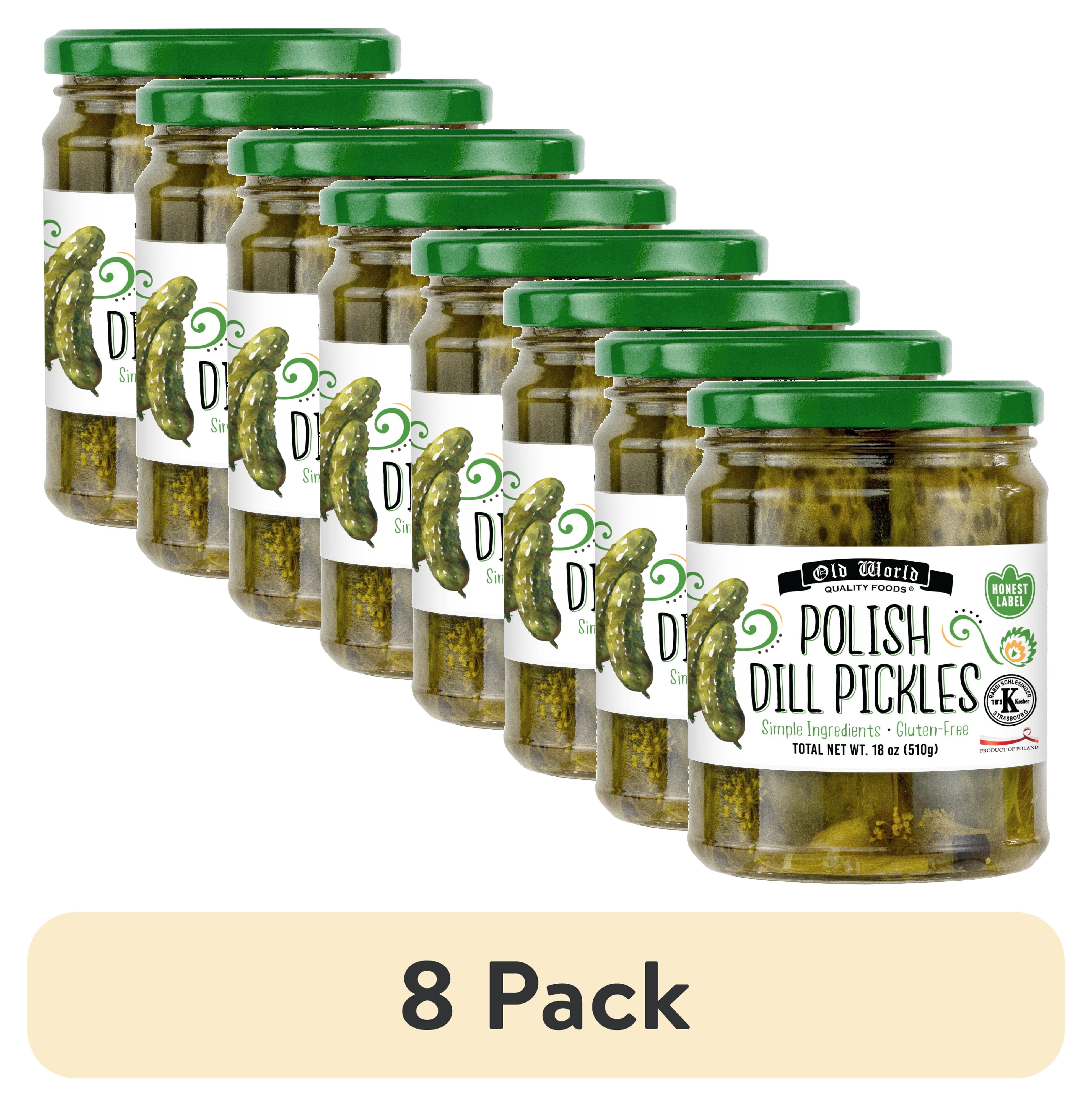 (8 pack) Old World Polish Dill Pickles 18oz