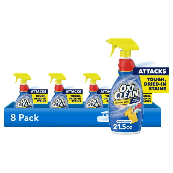 (8 pack) OxiClean Laundry Stain Remover Spray, 21.5 fl oz