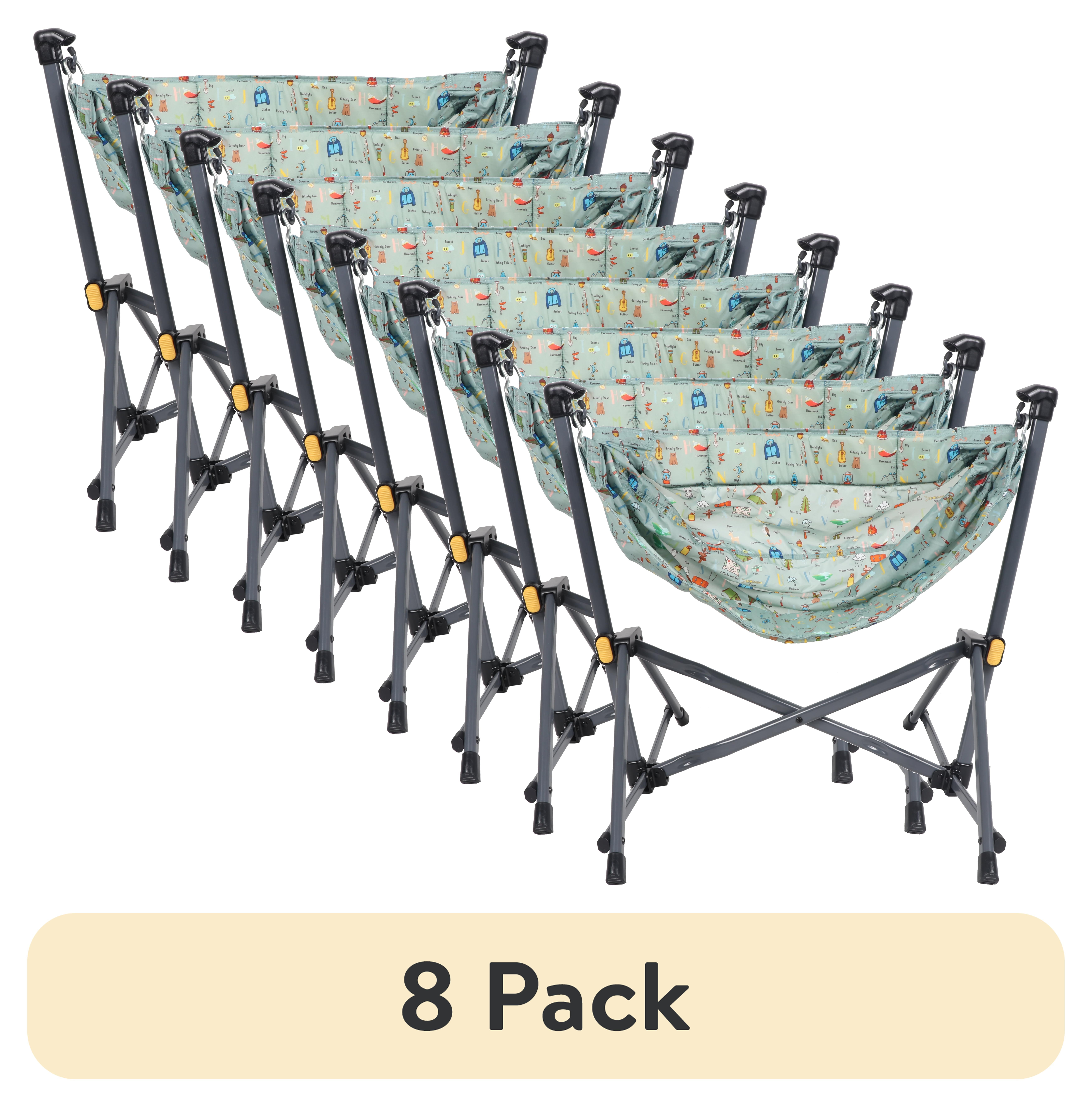 (8 pack) Ozark Trail Kids' Hammock Chair, Multi-Color, 29.7" W x 23" L, Nylon
