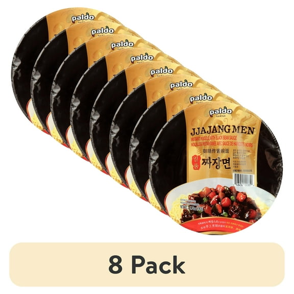 (8 pack) Paldo Bowl Jjjajangmen Noodles, 6.7 oz Bowl