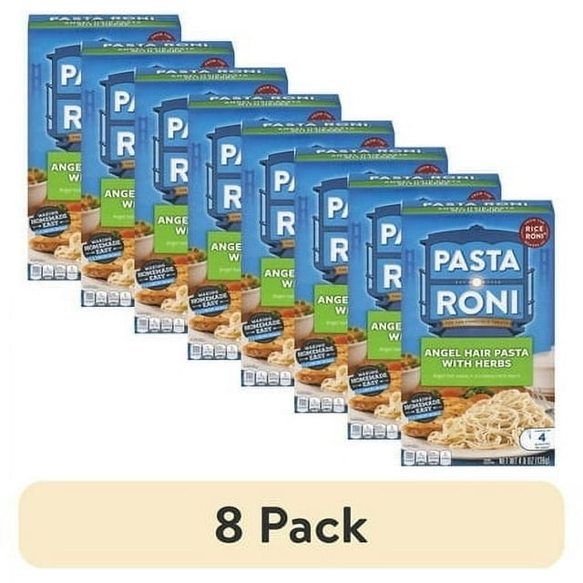 (8 pack) Pasta Roni Angel Hair Pasta with Herbs, 4.8oz Box - Walmart.com