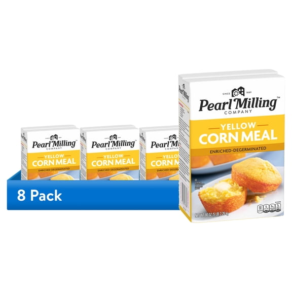 (8 pack) Pearl Milling Company Yellow Corn Meal, 80 oz