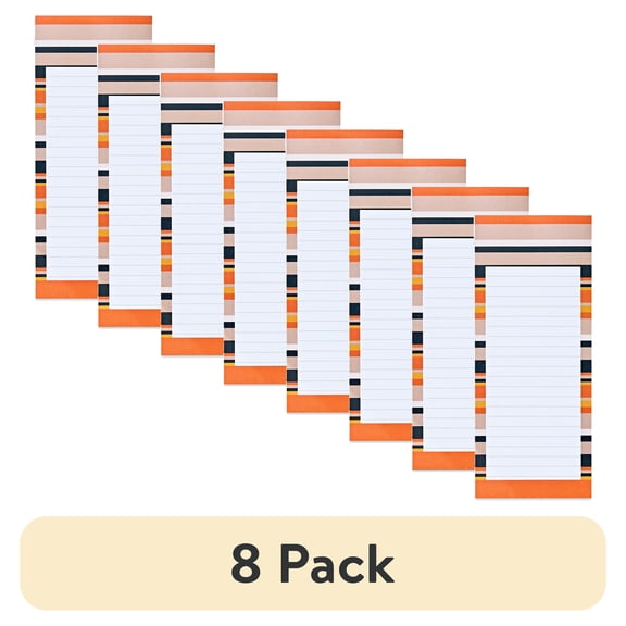(8 pack) Pen+Gear List Pads with Magnet on Back, 80 Sheets Each, 2 Count