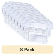 (8 pack) Pen + Gear Plastic Pixie Box, Clear Storage Box,New Desktop Organizer,1 Count per Pack