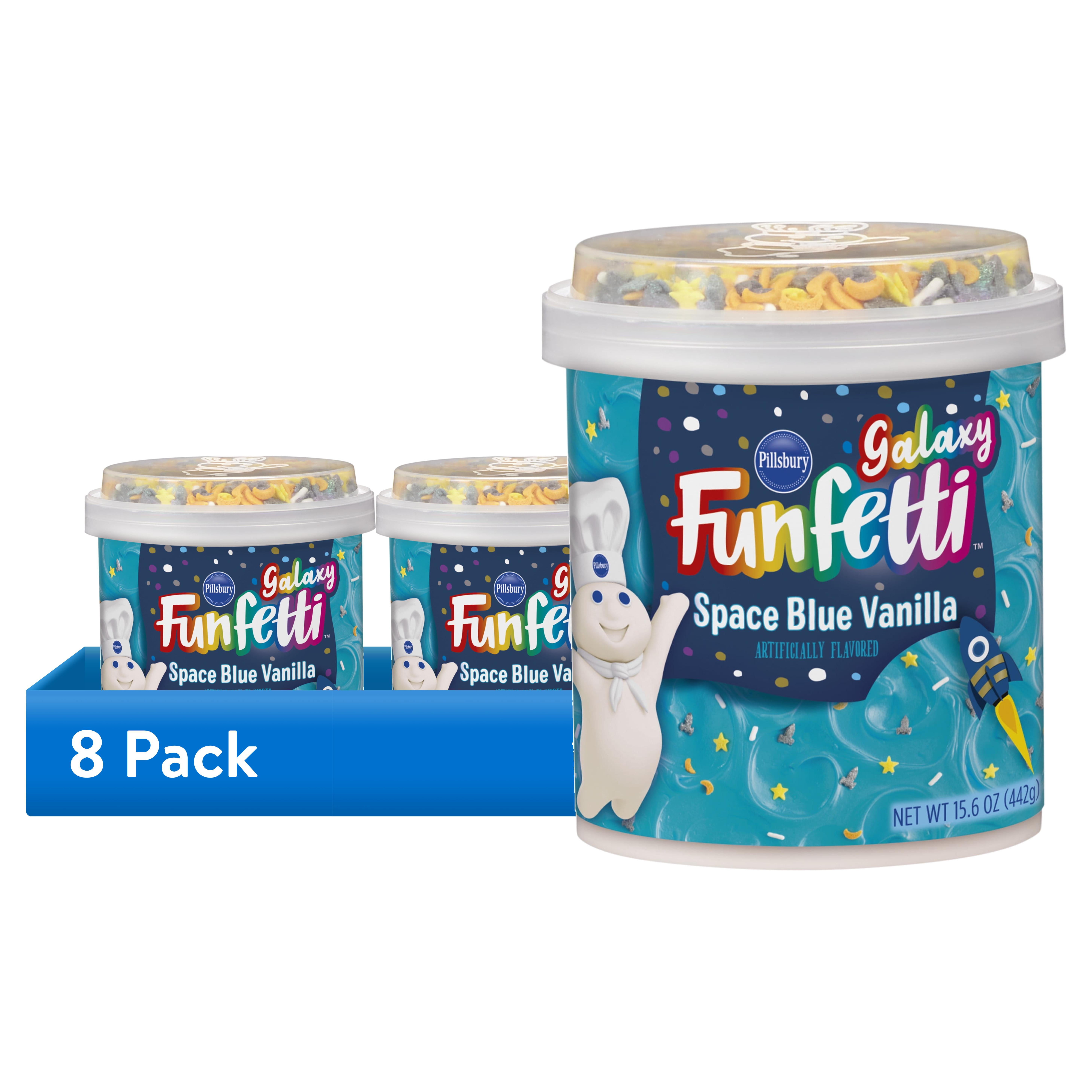 (8 pack) Pillsbury Funfetti Galaxy Frosting, 15.6 Oz Tub