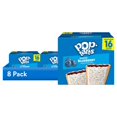 thumbnail image 1 of (8 pack) Pop-Tarts Frosted Blueberry Toaster Pastries, Breakfast Foods, Shelf-Stable, 27 oz (16 Count), 1 of 13