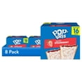 thumbnail image 1 of (8 pack) Pop-Tarts Frosted Strawberry Toaster Pastries, Breakfast Foods, Shelf-Stable, 27 oz (16 Count), 1 of 15