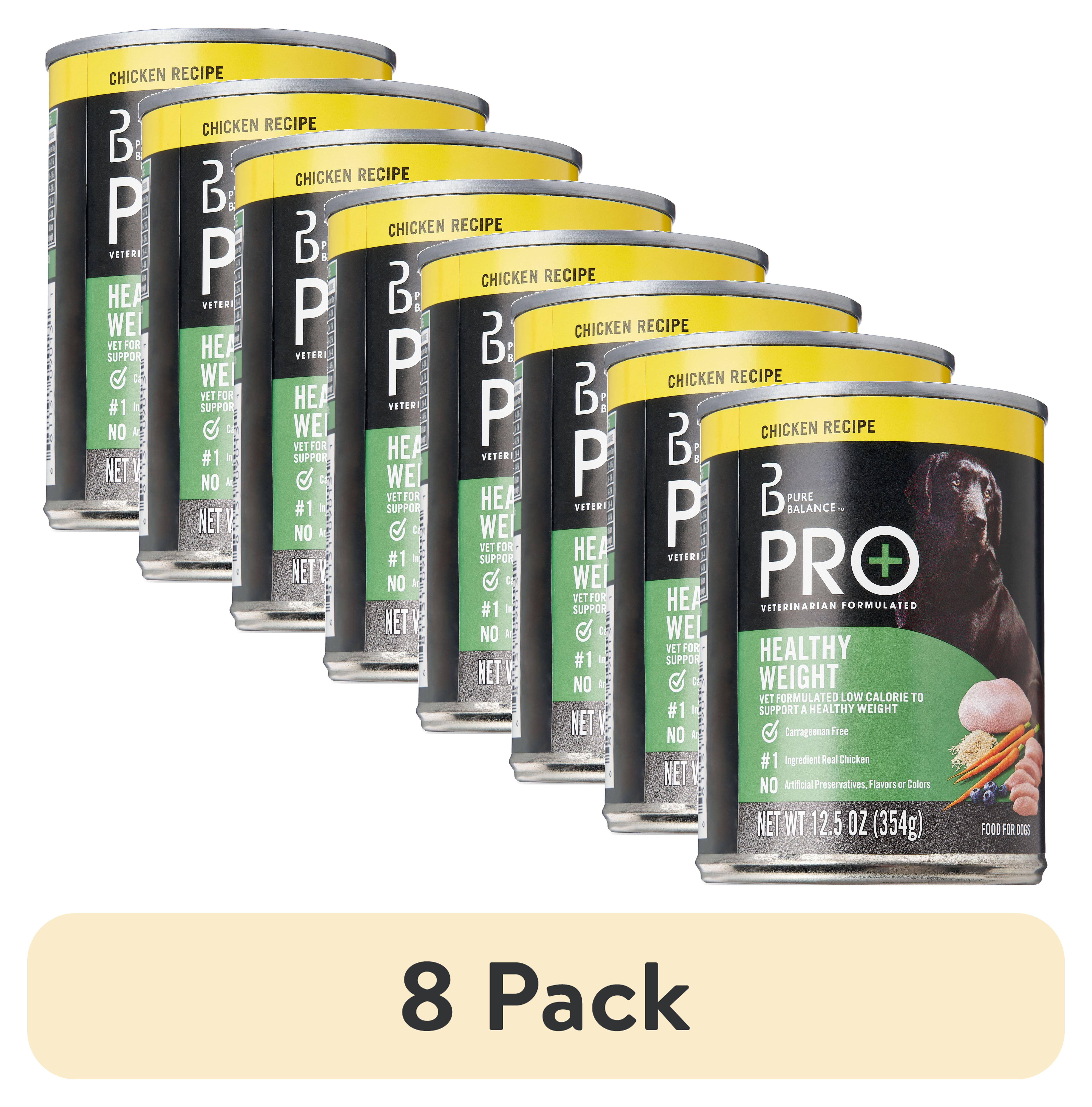 8 pack) Pure Balance Pro+ Chicken Recipe Wet Dog Food for Healthy