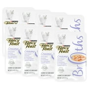 Purina Fancy Feast Broths Kitten Food, Wet Cat Food, Salmon & Whitefish, 1.4 oz Pouch