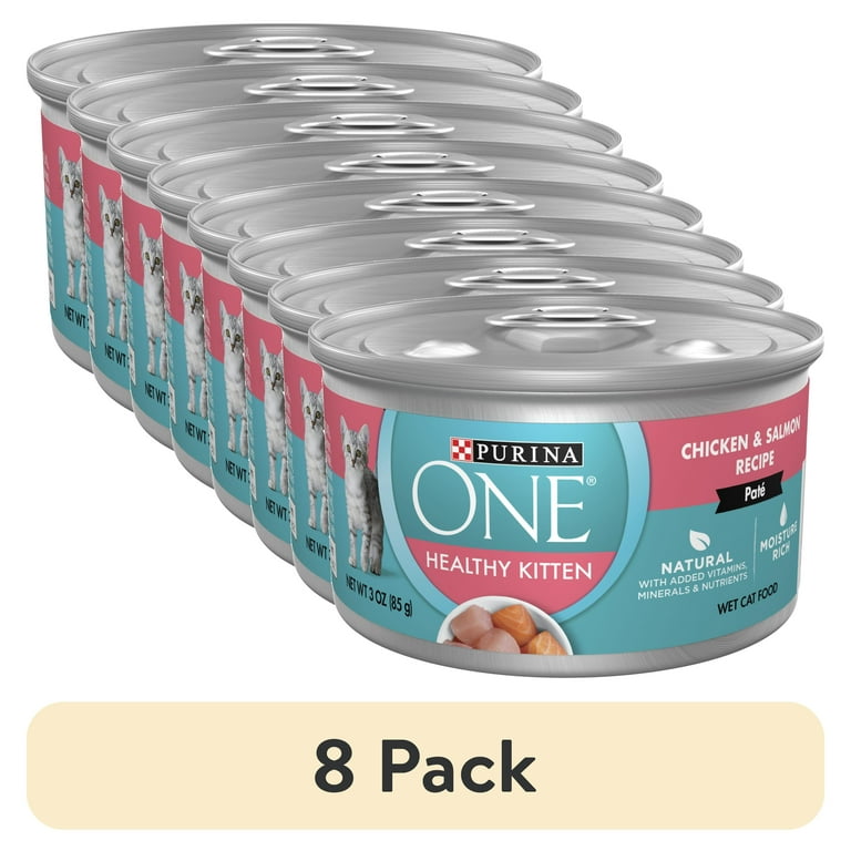 pack) Purina One Healthy Kitten, Chicken Salmon, Wet Kitten Food