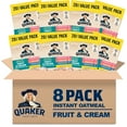 thumbnail image 1 of (8 pack) Quaker Instant Oatmeal, Fruit & Cream Variety Pack, 20 Packets, 1 of 13