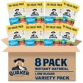 thumbnail image 1 of (8 pack) Quaker Instant Oatmeal, Lower Sugar Variety Pack, 1.16 oz, 20 Packets, 1 of 15