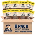 thumbnail image 1 of (8 pack) Quaker Maple & Brown Sugar Flavor Instant Oatmeal, 1.51 oz 20 Packets, 1 of 11