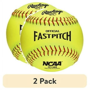 (8 pack) Rawlings | NCAA Recreational Fastpitch Softballs 12IN | 12U+ | 4 Count