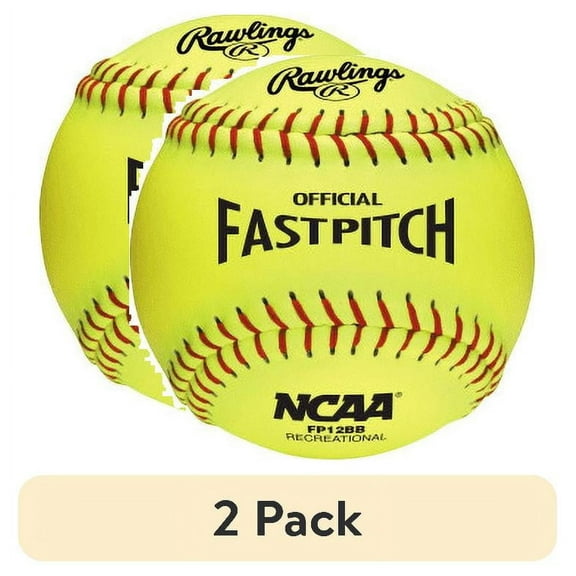 (8 pack) Rawlings | NCAA Recreational Fastpitch Softballs |12" | 12U+ | 4 Count