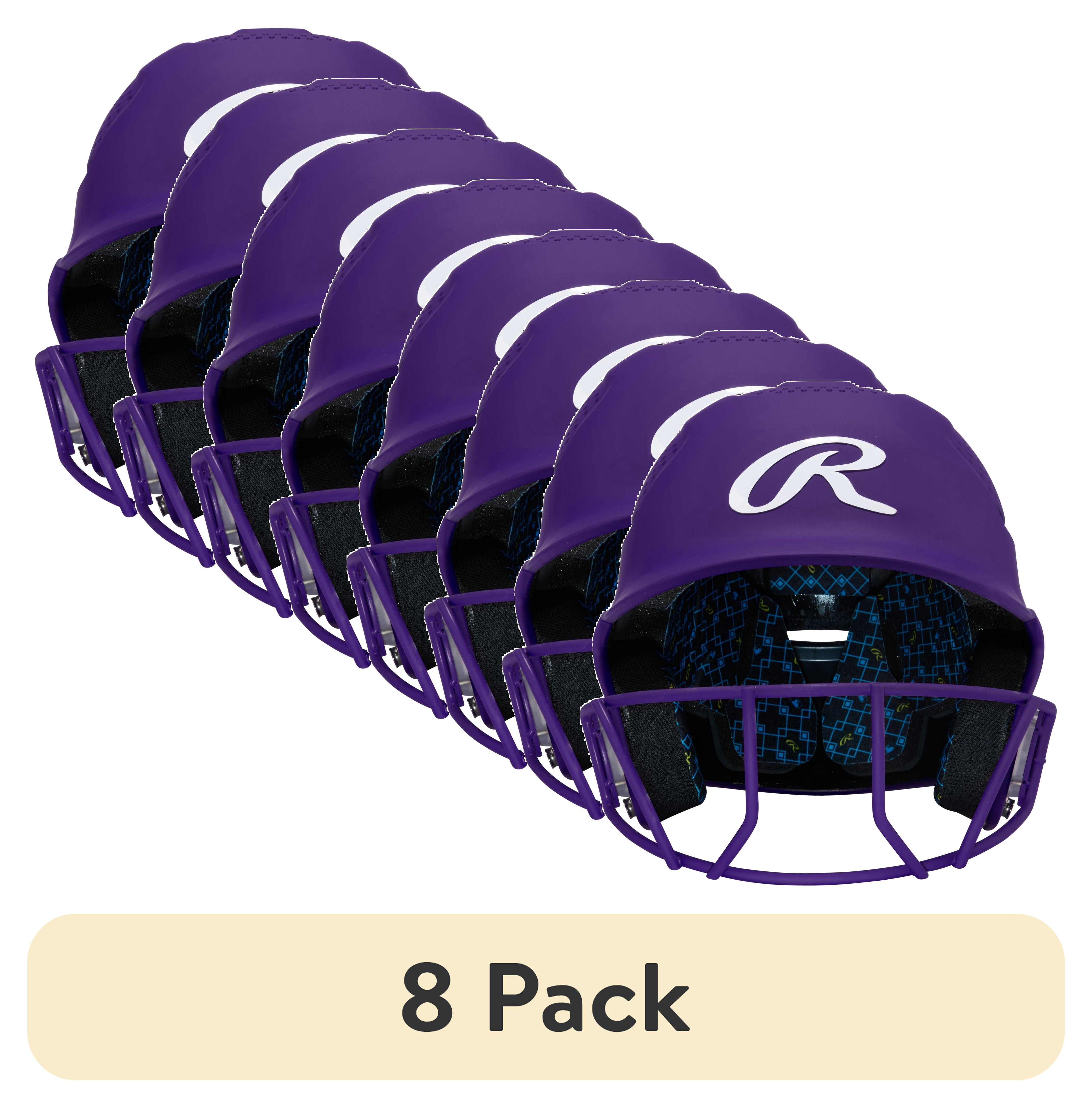 (8 pack) Rawlings RX2 Softball Batting Helmet with Face Mask | NOCSAE Certified