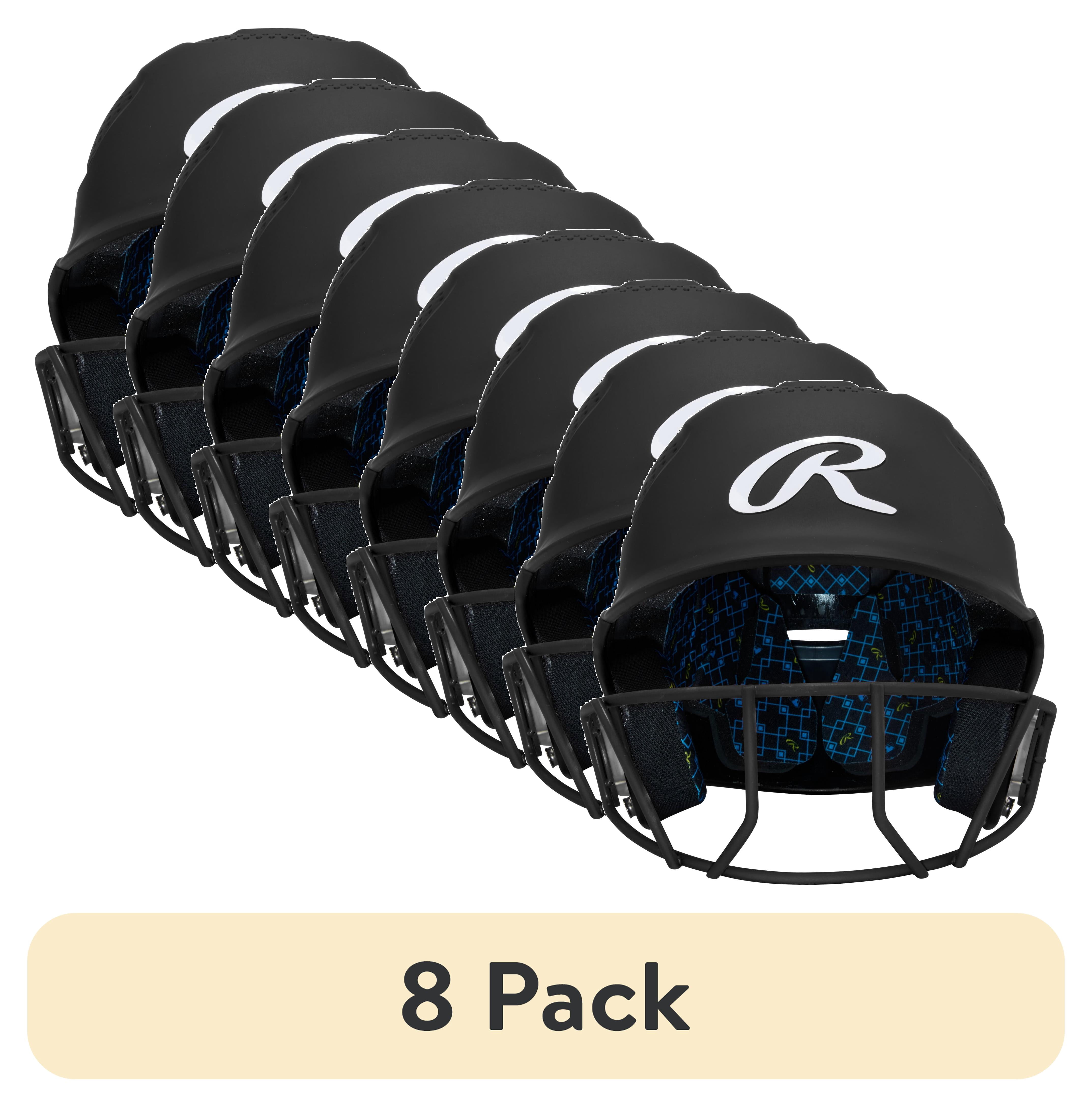 (8 pack) Rawlings RX2 Softball Batting Helmet with Face Mask | NOCSAE Certified