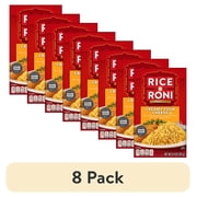 (8 pack) Rice-A-Roni Creamy Four Cheese Rice & Vermicelli Mix, 6.4 oz Cardboard Regular Box
