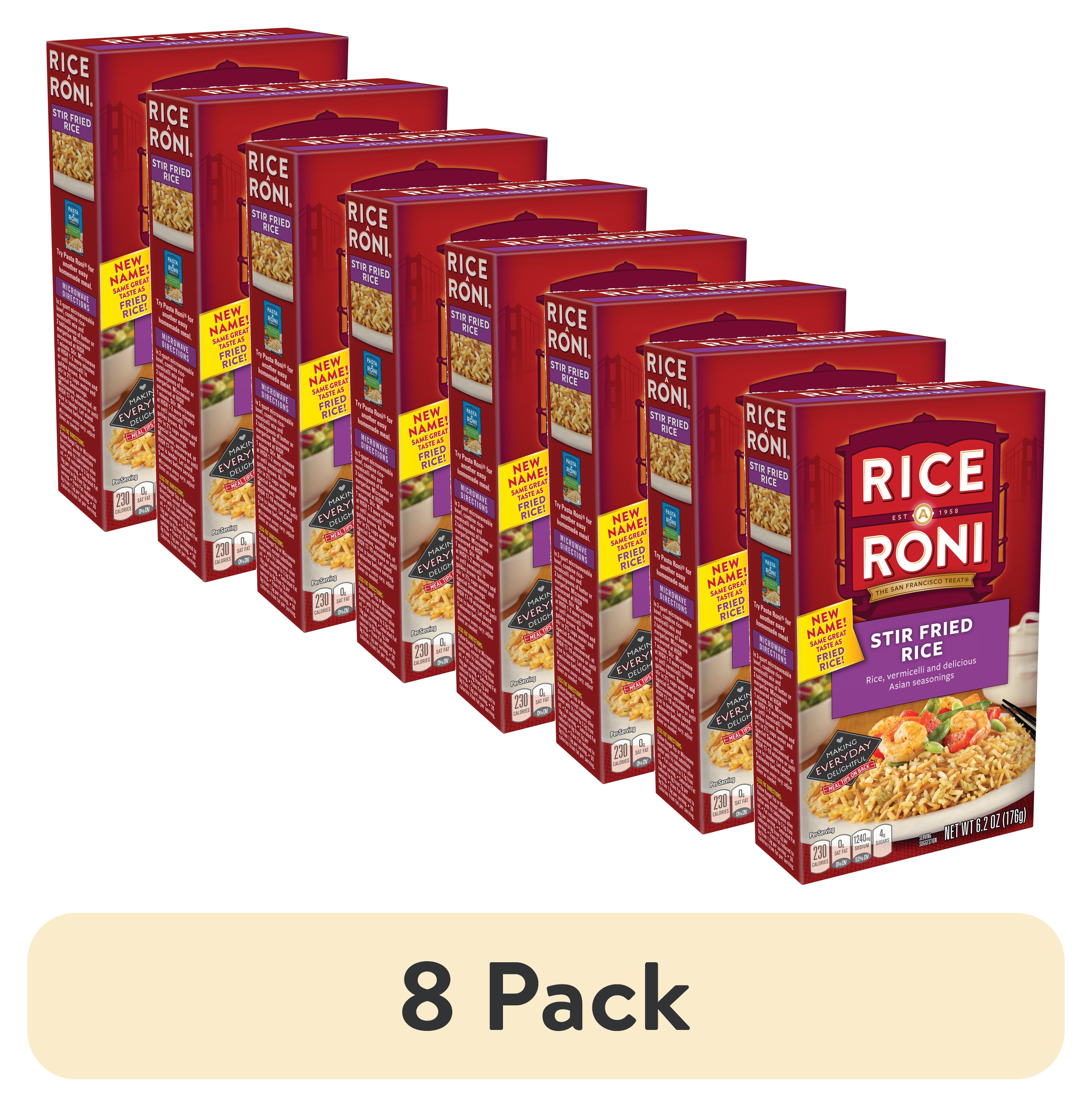 (8 pack) Rice-A-Roni Stir Fried Rice Mix 6.2 oz. Box